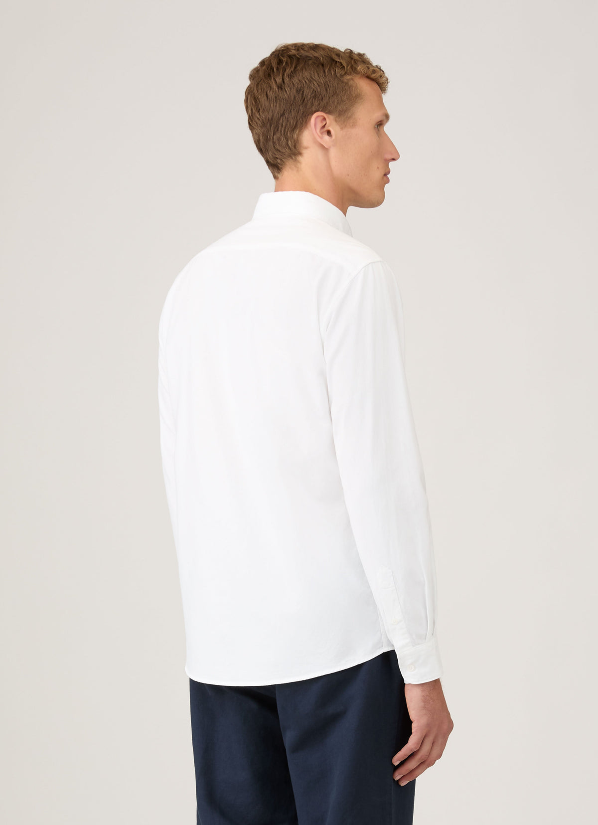 Mens Cotton Stretch Shirt In White Msht2123 Whaa
