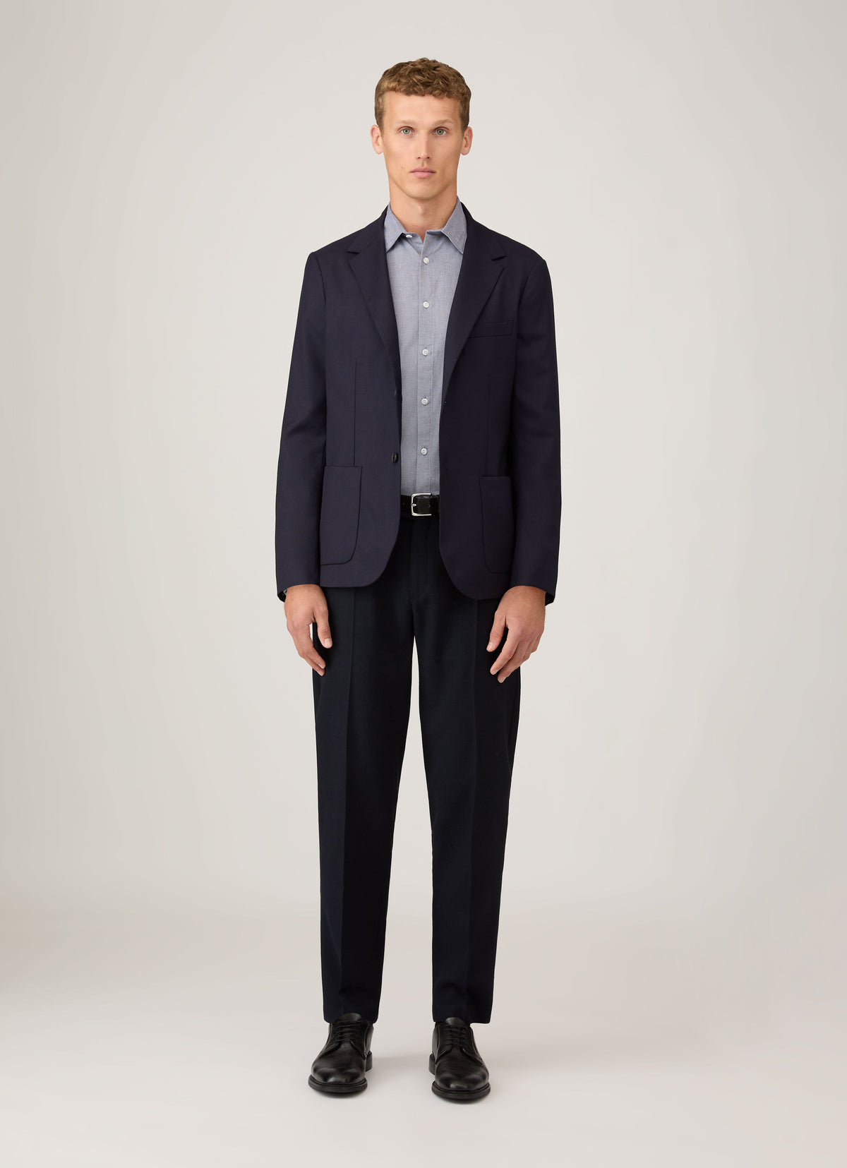 Mens Oxford Shirt In Dark Blue Msht2127 Bunu