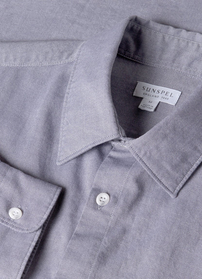 Mens Oxford Shirt In Dark Blue Msht2127 Bunu