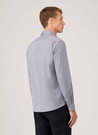 Mens Oxford Shirt In Dark Blue Msht2127 Bunu
