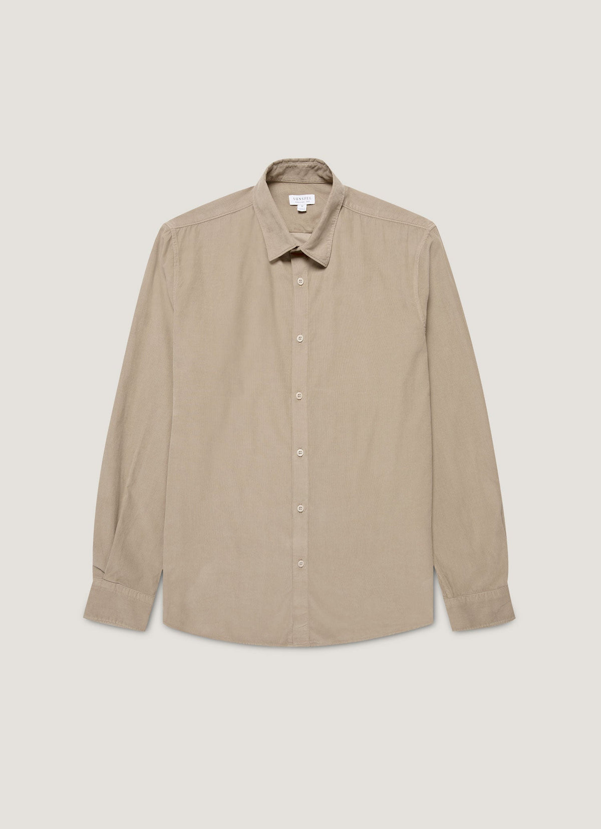 Mens Fine Cord Shirt In Fog Msht2130 Gyff