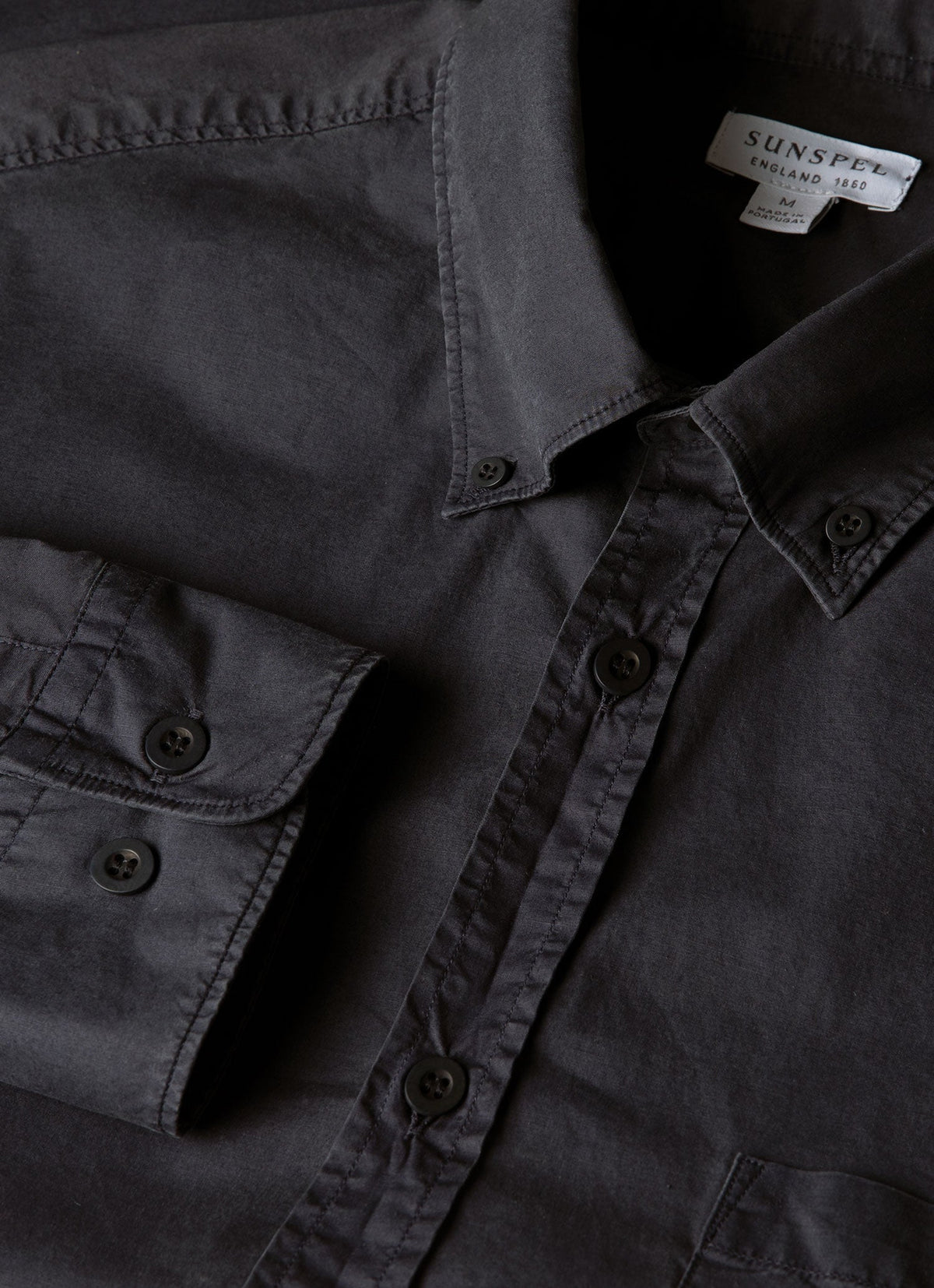 Mens Button Down Poplin Shirt In Navy Msht2148 Buaa