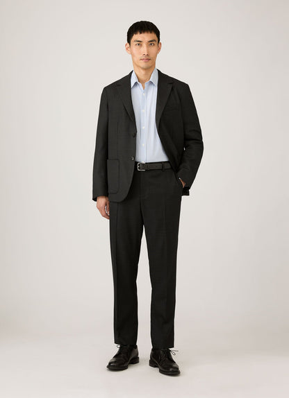 Mens Poplin Shirt In White Blue Navy Msht2153 Stoj