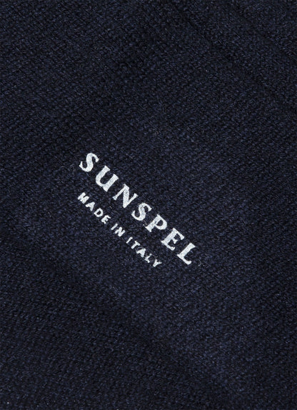 Cashmere Bed Socks In Navy