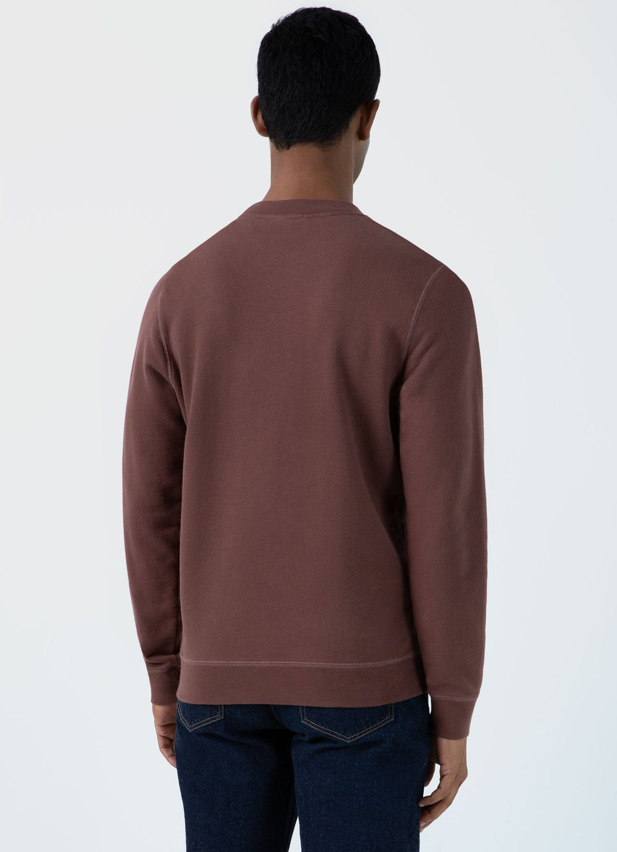 Mens Loopback Sweatshirt In Brown Mswe1516 Bret