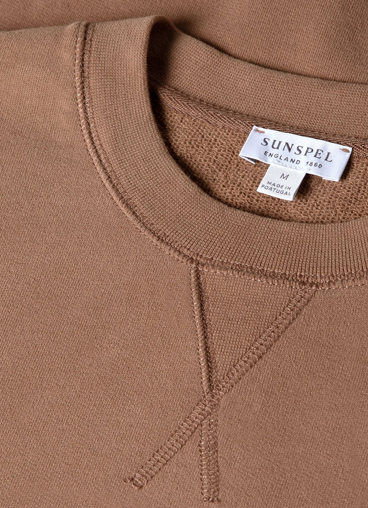 Mens Loopback Sweatshirt In Dark Sand Mswe1516 Brey