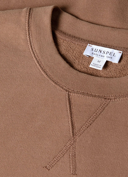 Mens Loopback Sweatshirt In Dark Sand Mswe1516 Brey