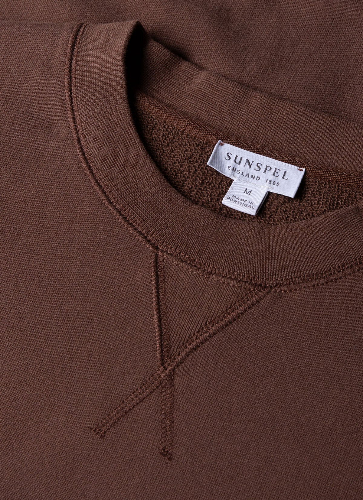 Mens Loopback Sweatshirt In Cocoa Brown Mswe1516 Brfn