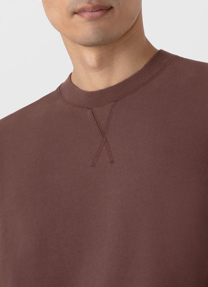Mens Loopback Sweatshirt In Cocoa Brown Mswe1516 Brfn