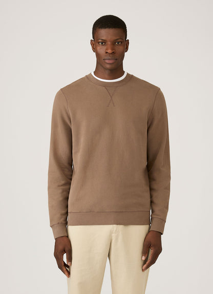 Mens Loopback Sweatshirt In Dark Cedar Mswe1516 Brgr