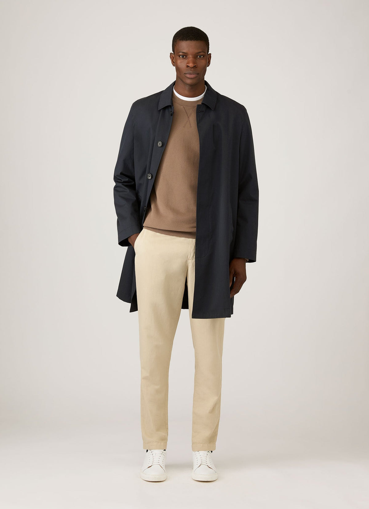Mens Loopback Sweatshirt In Dark Cedar Mswe1516 Brgr