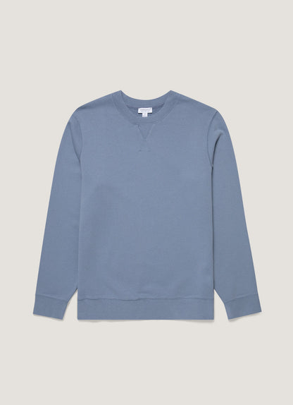 Mens Loopback Sweatshirt In Vintage Blue Mswe1516 Buwb