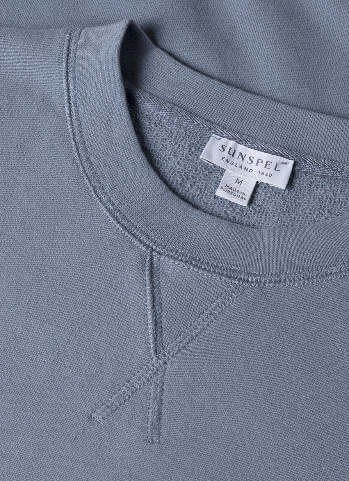 Mens Loopback Sweatshirt In Vintage Blue Mswe1516 Buwb