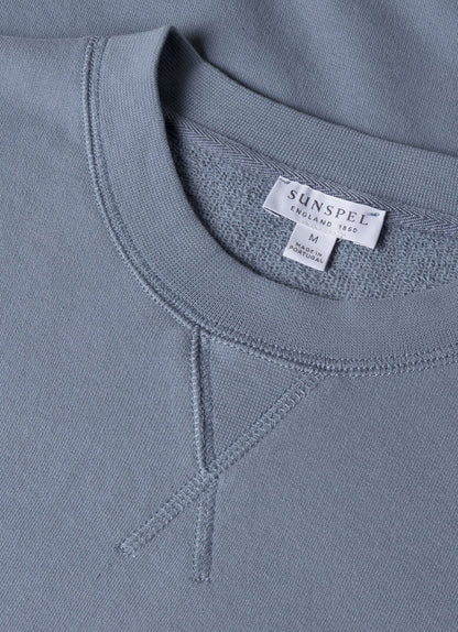 Mens Loopback Sweatshirt In Vintage Blue Mswe1516 Buwb