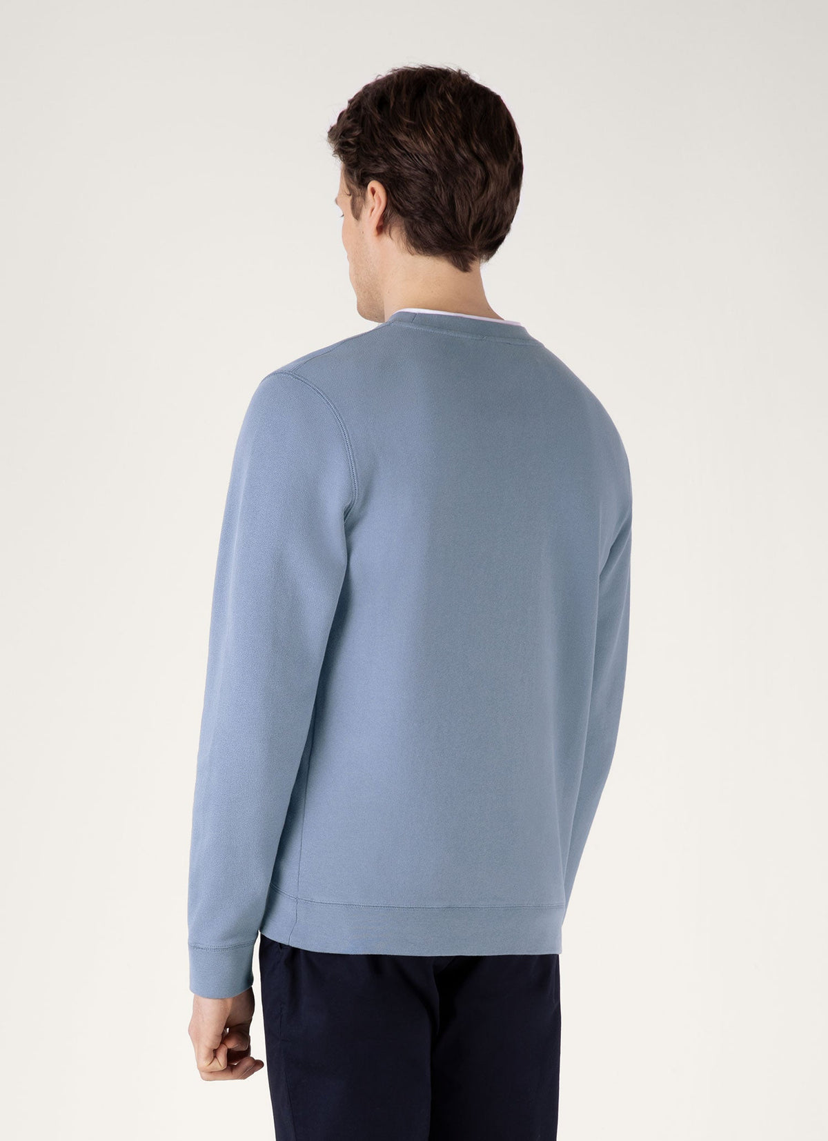 Mens Loopback Sweatshirt In Vintage Blue Mswe1516 Buwb
