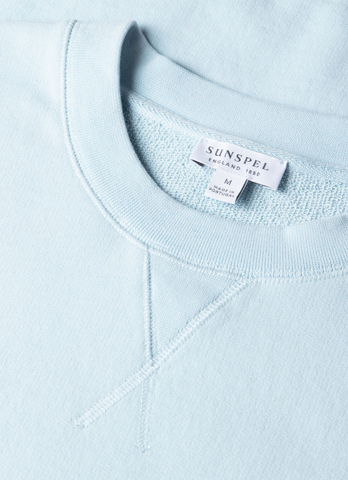 Mens Loopback Sweatshirt In Frost Blue Mswe1516 Buwo