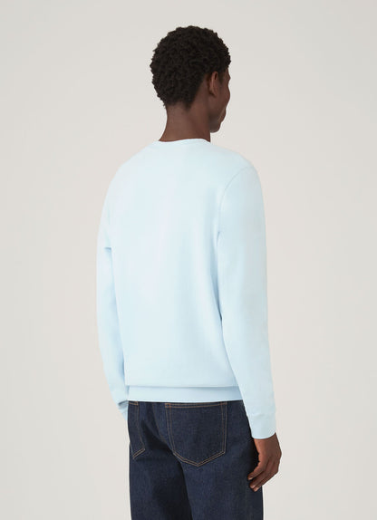 Mens Loopback Sweatshirt In Frost Blue Mswe1516 Buwo