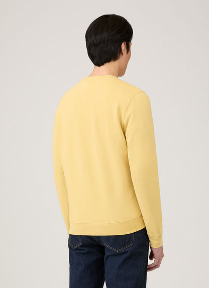 Mens Loopback Sweatshirt In Dusty Yellow Mswe1516 Ylbf