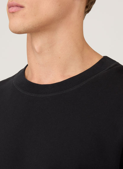 Mens Oversized Loopback Sweatshirt In Black Mswe1586 Bkaa
