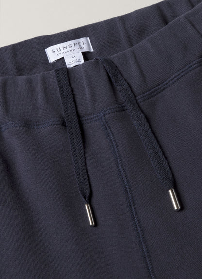 Mens Cotton Loopback Track Pant In Navy