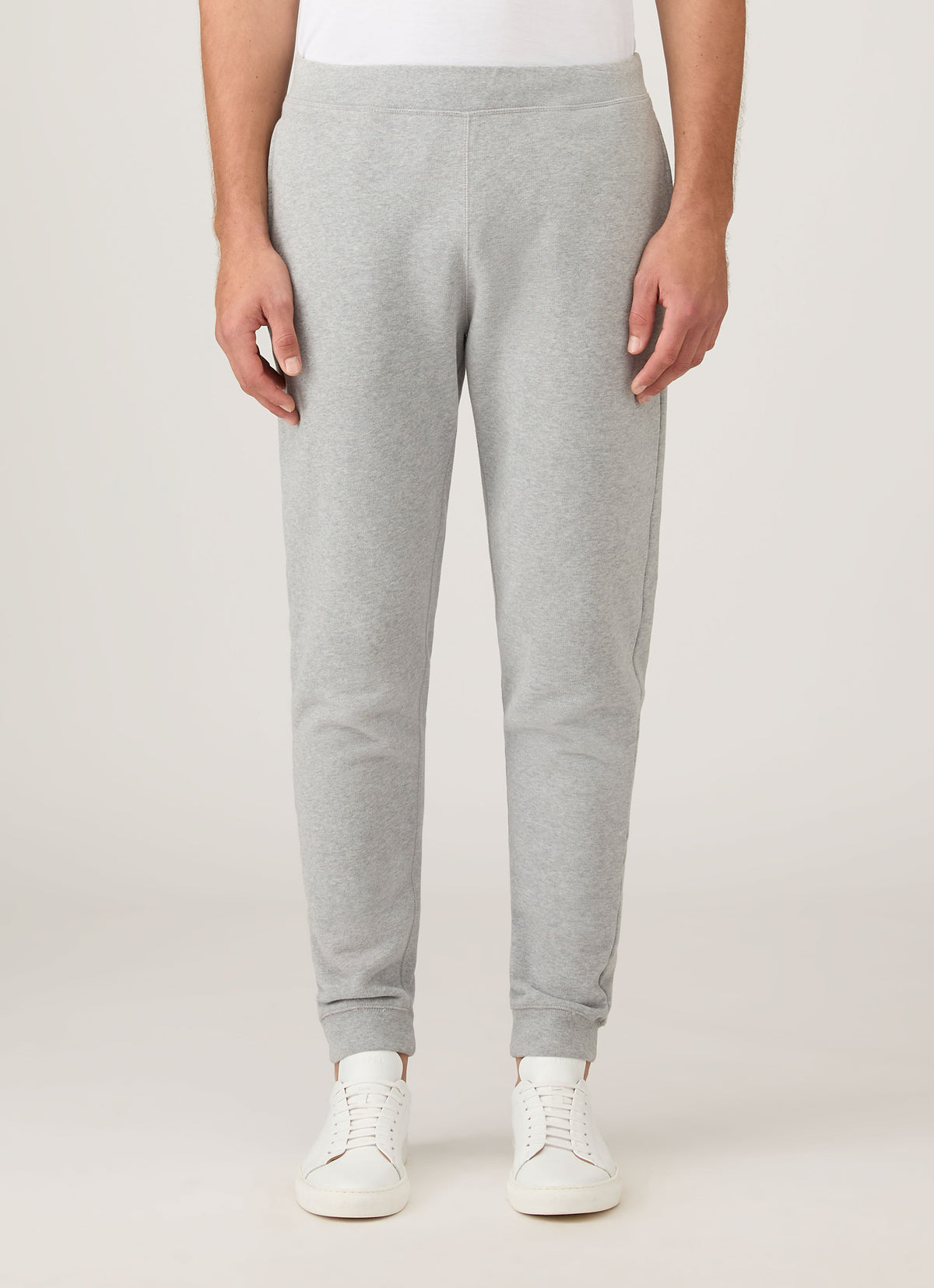 Mens Cotton Mouline Track Pant In Grey Melange Mtrs1513