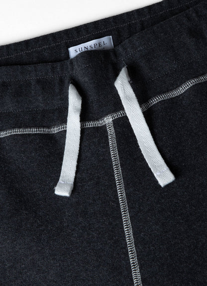 Mens Fleeceback Sweatpants In Charcoal Melange Mtrs1568 Gyad