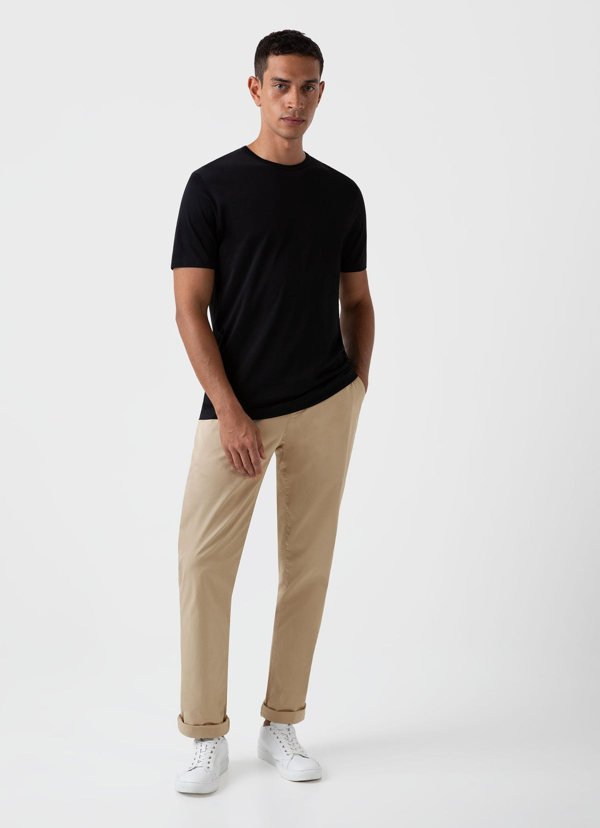 Mens Slim Fit Chino Stone