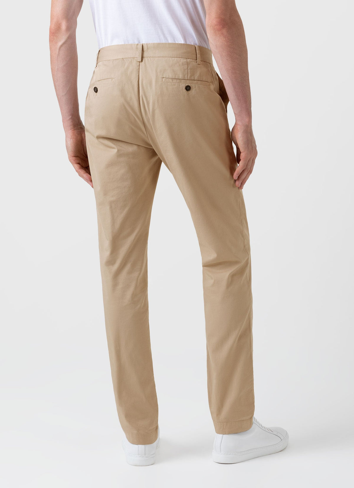 Mens Slim Fit Chino Stone