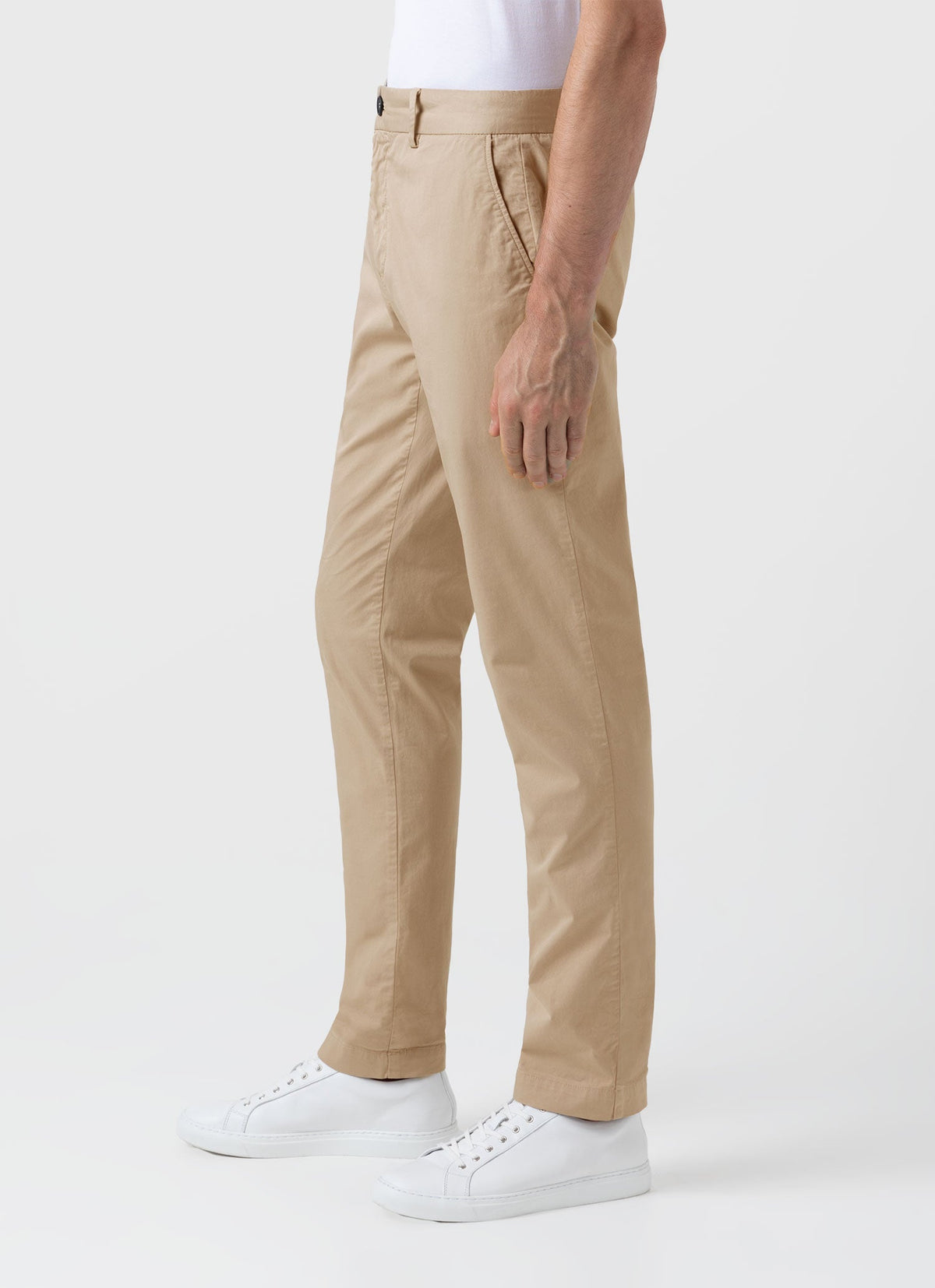 Mens Slim Fit Chino Stone