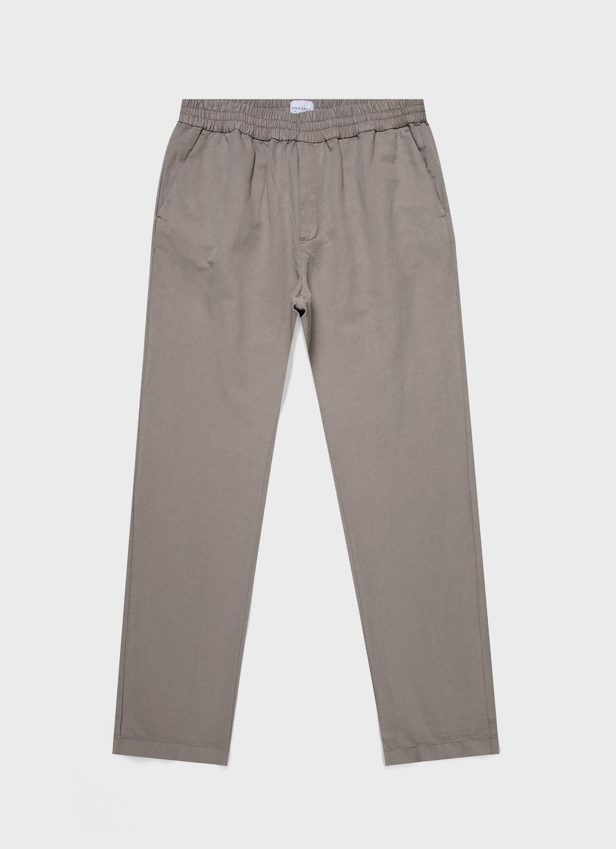 Mens Cotton Linen Drawstring Trouser In Pewter Mtrs3032 Gyey