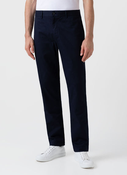 Mens Regular Fit Stretch Chino Navy