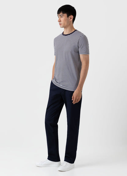 Mens Regular Fit Stretch Chino Navy