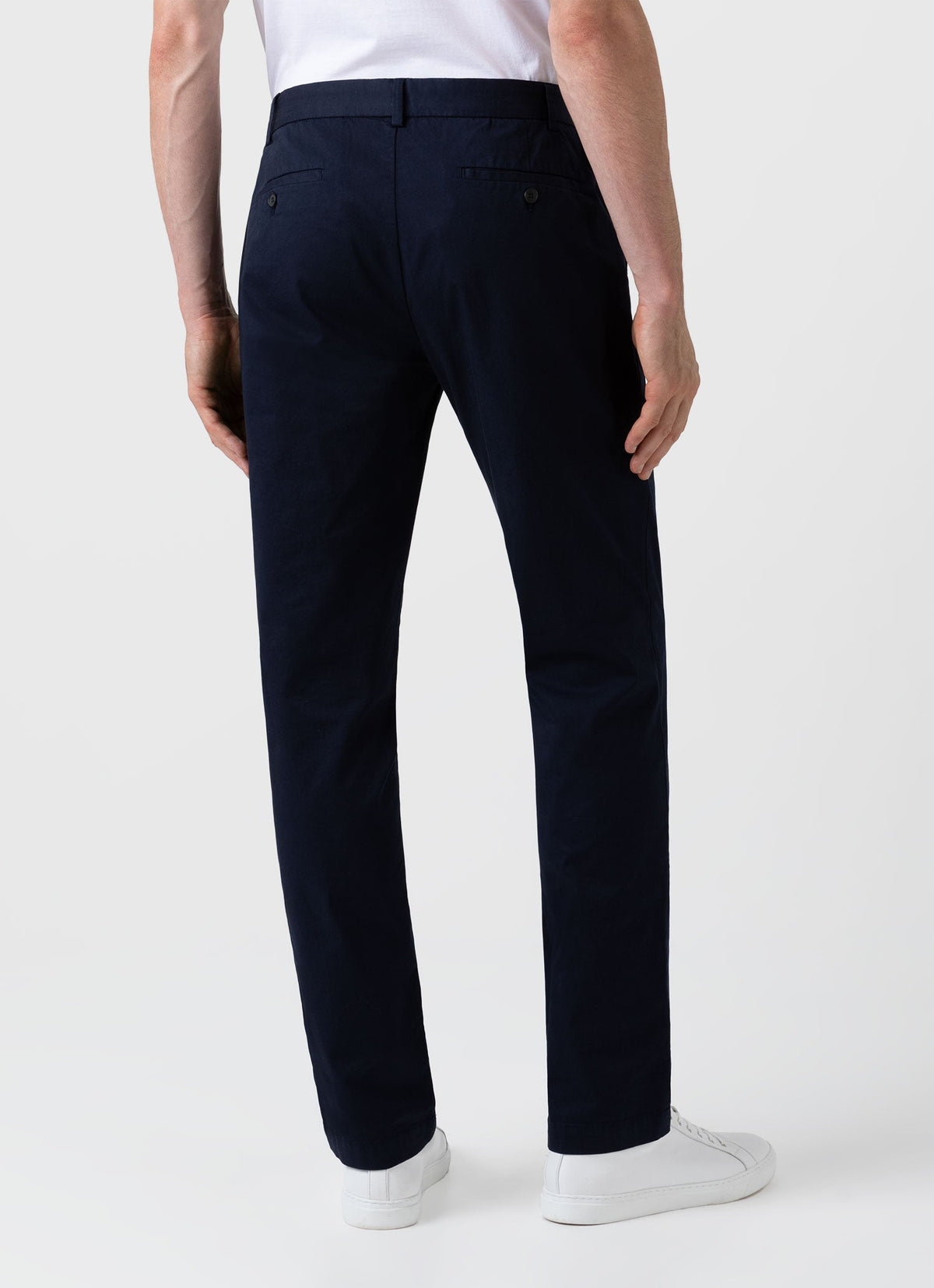 Mens Regular Fit Stretch Chino Navy