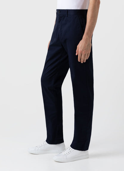 Mens Regular Fit Stretch Chino Navy