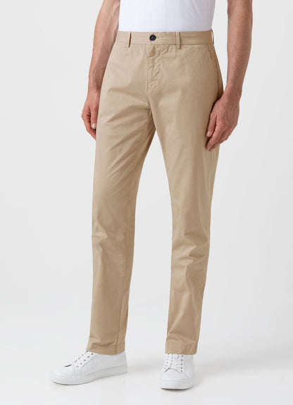 Mens Regular Fit Stretch Chino Stone