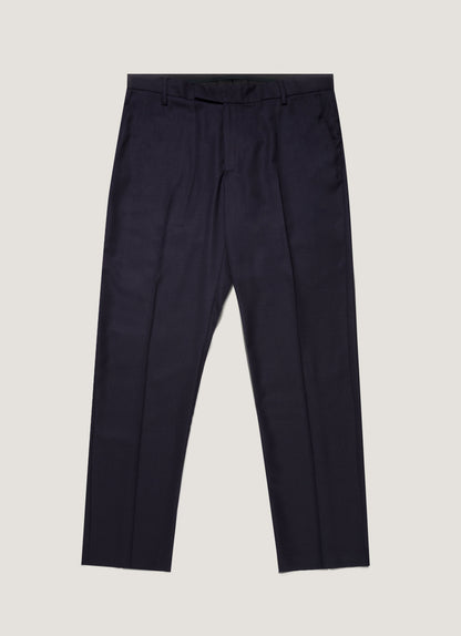 Mens Lightweight Travel Wool Trouser In Navy Mtrs3109 Buaa