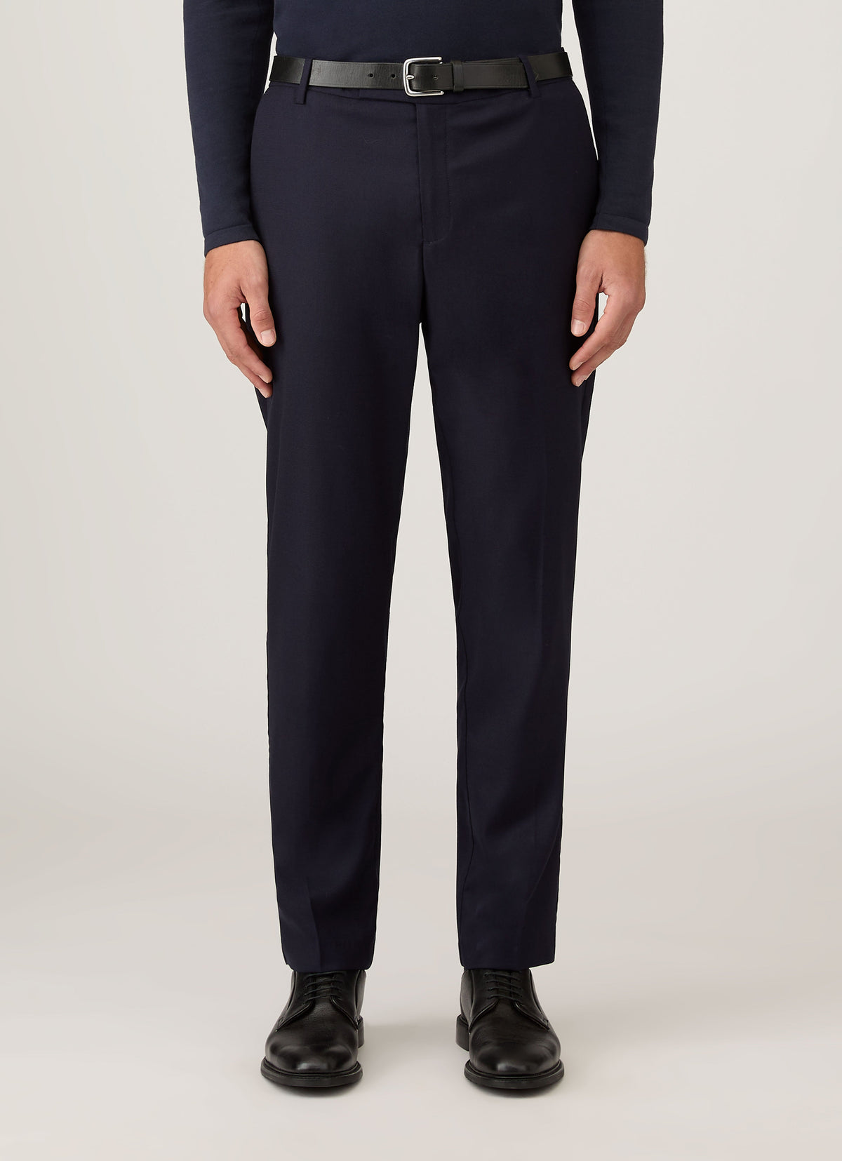 Mens Lightweight Travel Wool Trouser In Navy Mtrs3109 Buaa