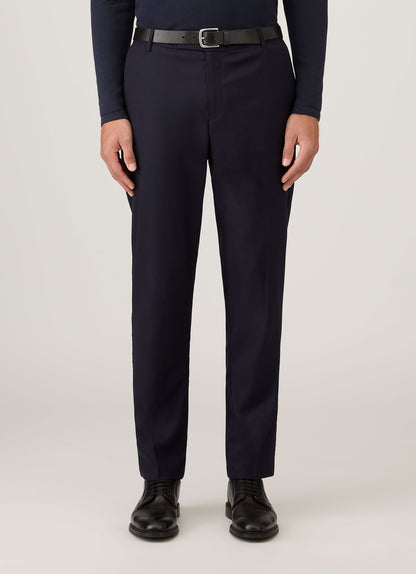 Mens Lightweight Travel Wool Trouser In Navy Mtrs3109 Buaa