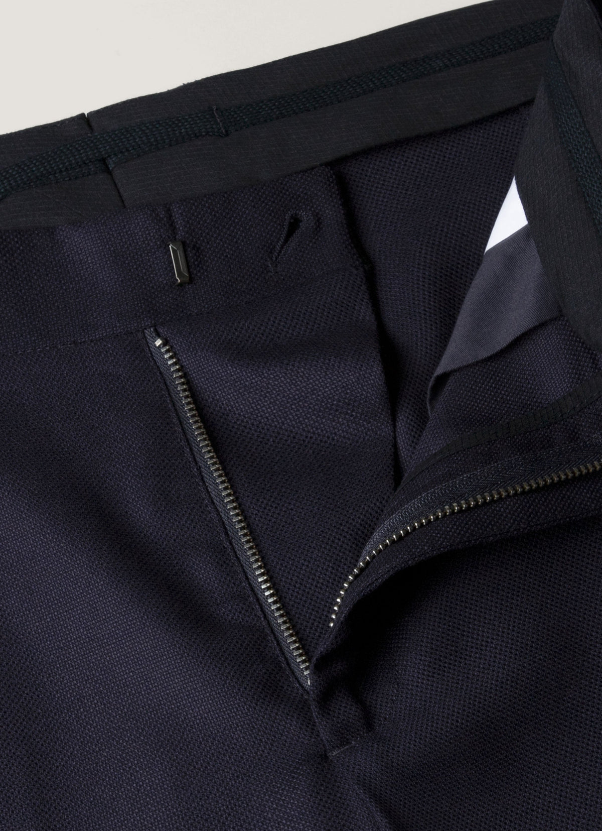 Mens Lightweight Travel Wool Trouser In Navy Mtrs3109 Buaa