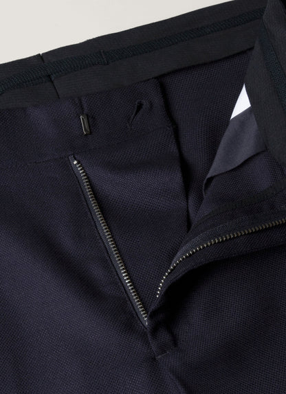 Mens Lightweight Travel Wool Trouser In Navy Mtrs3109 Buaa