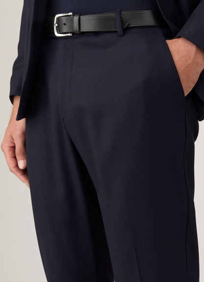 Mens Lightweight Travel Wool Trouser In Navy Mtrs3109 Buaa