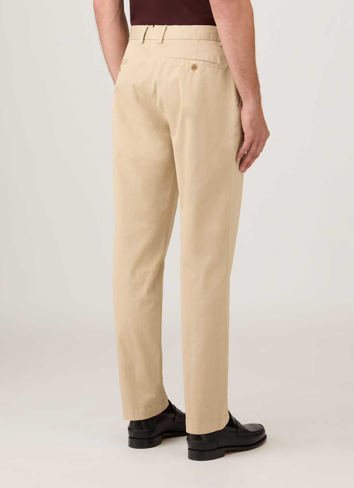 Mens Regular Fit Chino In Light Stone Mtrs3113 Whbs