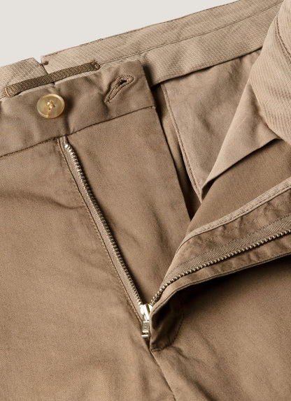 Mens Regular Fit Chino In Dark Stone Mtrs3113 Whdc