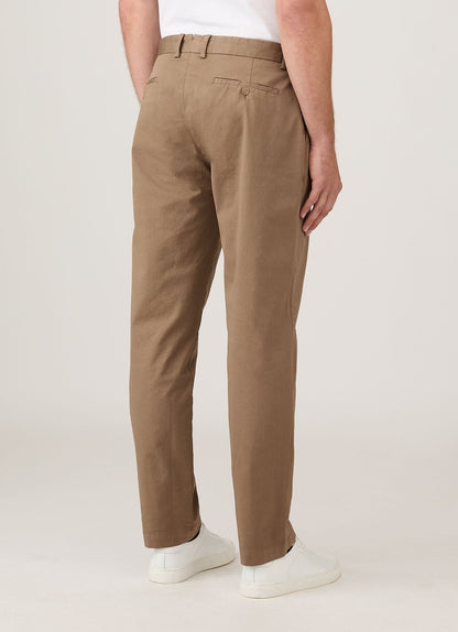 Mens Regular Fit Chino In Dark Stone Mtrs3113 Whdc