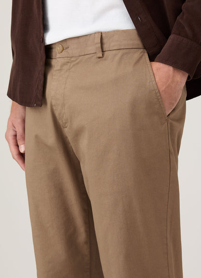 Mens Regular Fit Chino In Dark Stone Mtrs3113 Whdc