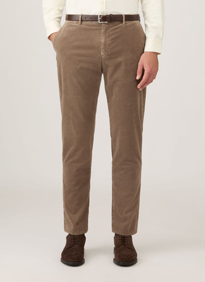 Mens Corduroy Trouser In Bark Mtrs3118 Brgc
