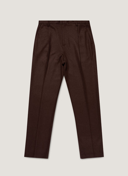 Mens Boiled Wool Trouser In Truffle Mtrs3121 Brgd