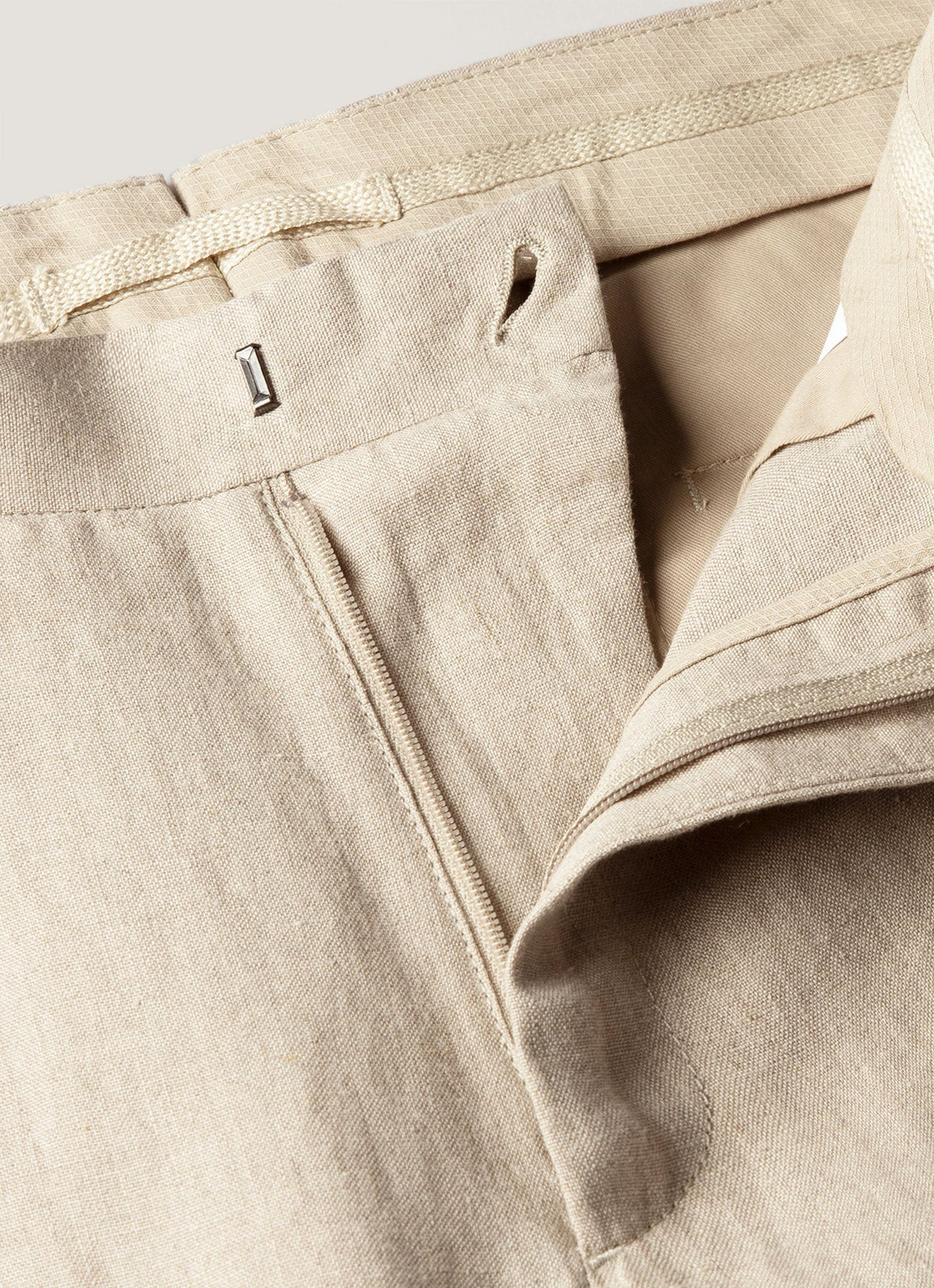 Mens Linen Trouser In Sand Mtrs3130 Brbd
