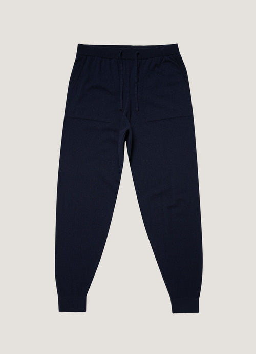 Mens Cashmere Lounge Pant In Navy Mtrs8301 Buaa