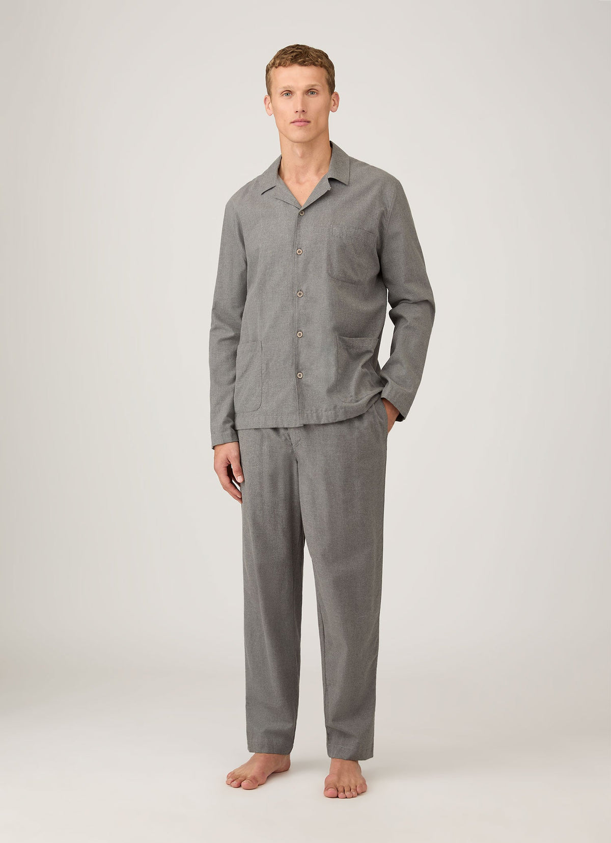 Men S Pyjama Trouser In Mid Grey Melange